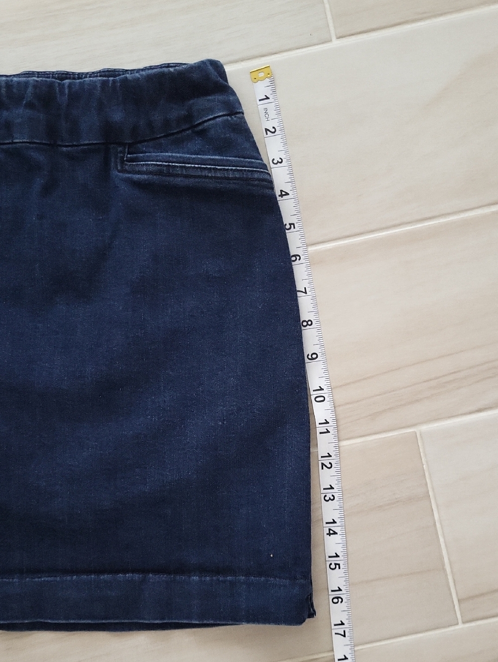 croft & barrow Navy Denim Skort - Picture 7 of 7
